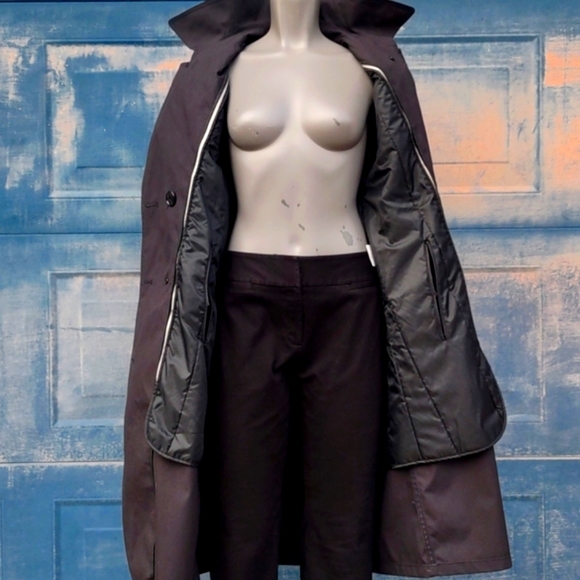 DEFENCE LOGISICS AGENCY OFFICIAL WOMANS ALL WEATHER LINED ARMY TRENCH COAT - Picture 5 of 17